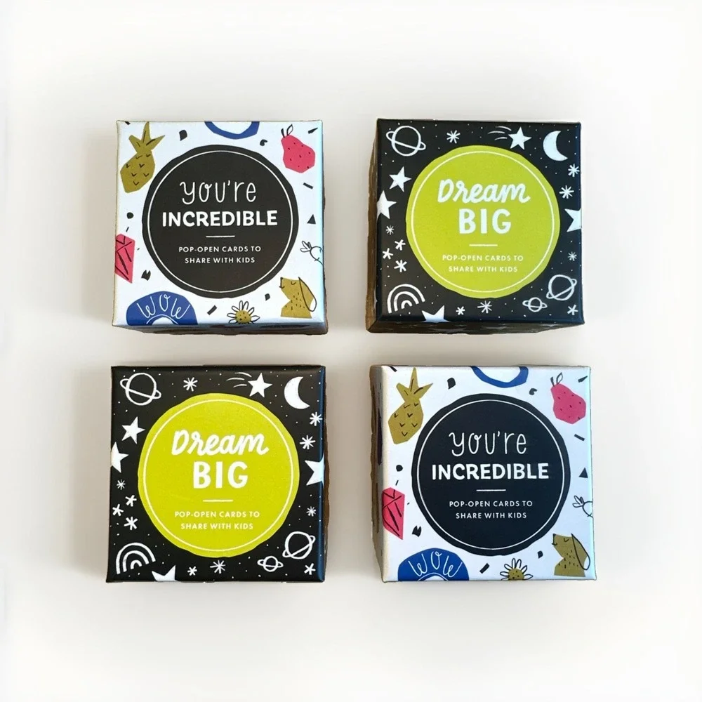 Thoughtfulls Pop-Open Cards For Kids 4-Pack Dream Big You're Incredible New
